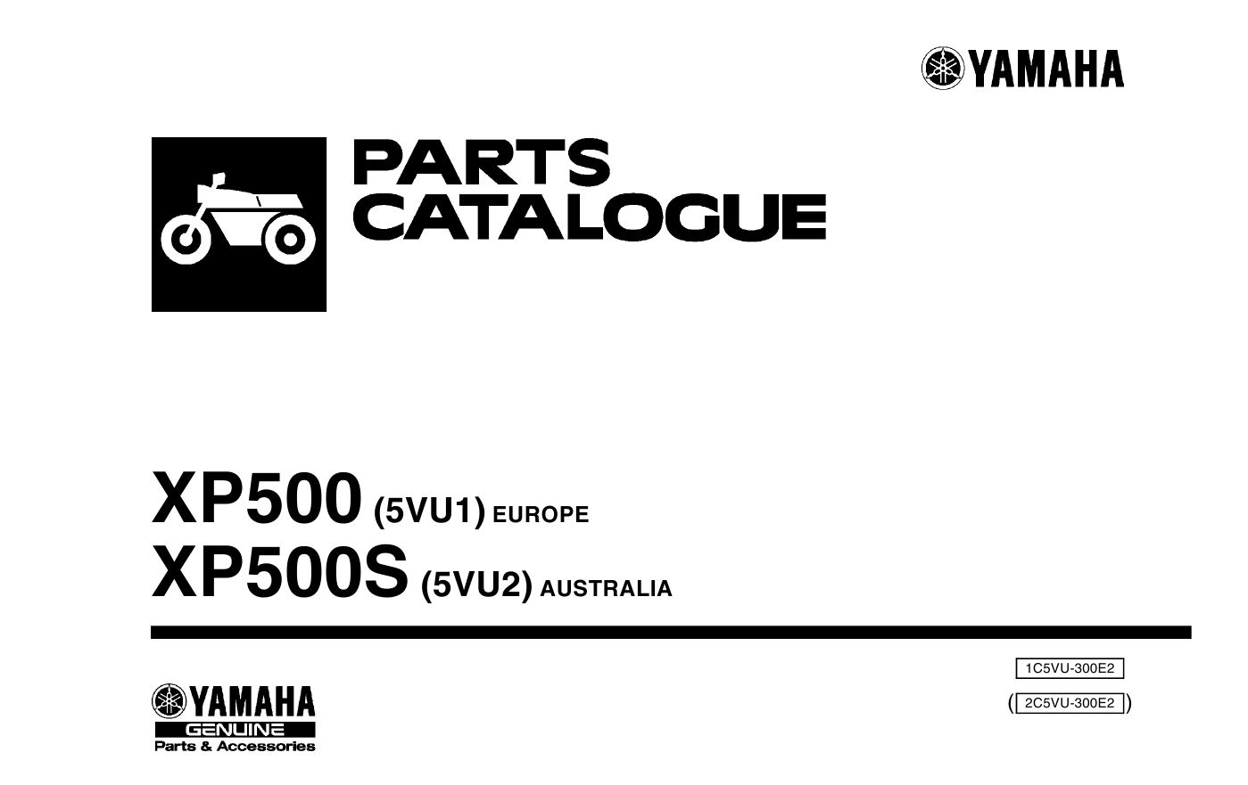 Изображение Каталог запчастей Yamaha T-MAX XP500 (5VU) (2003-2007)